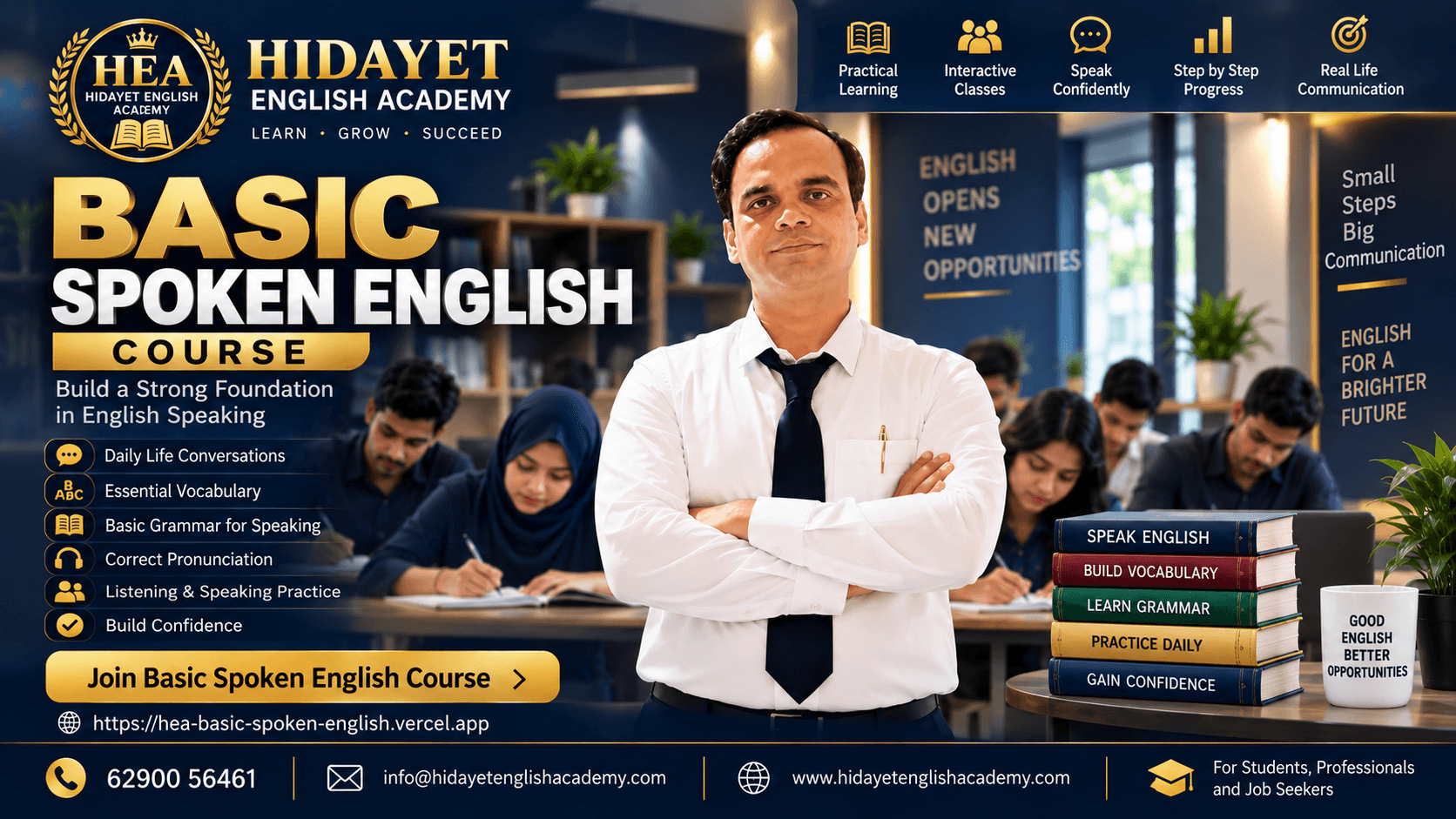 Basic Spoken English Course — build a strong foundation in everyday spoken English